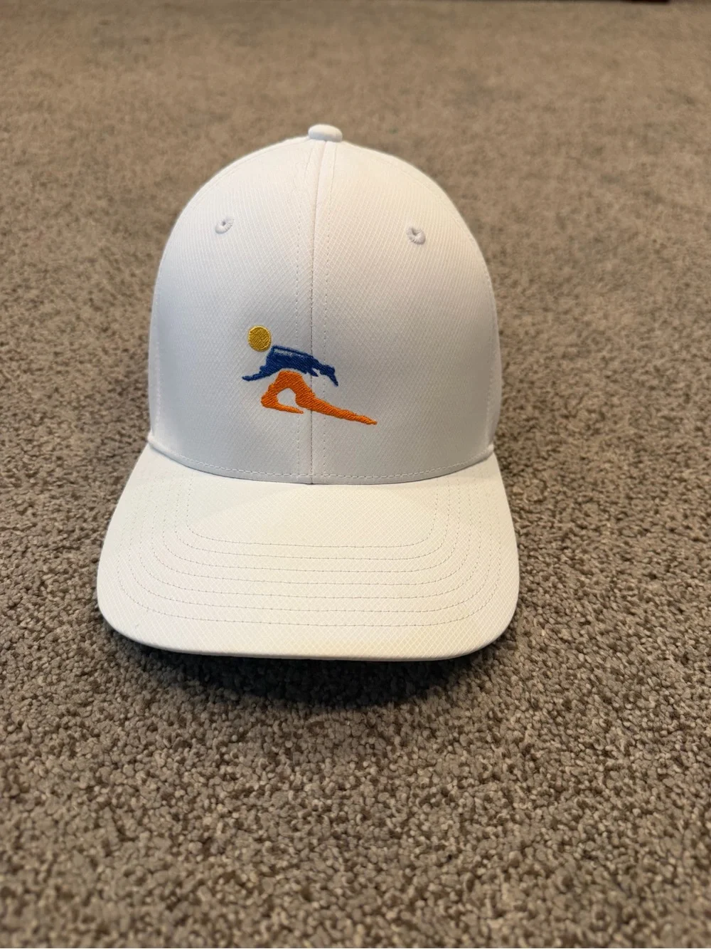 adidas White Baseball Cap with Surf Embroidered Logo